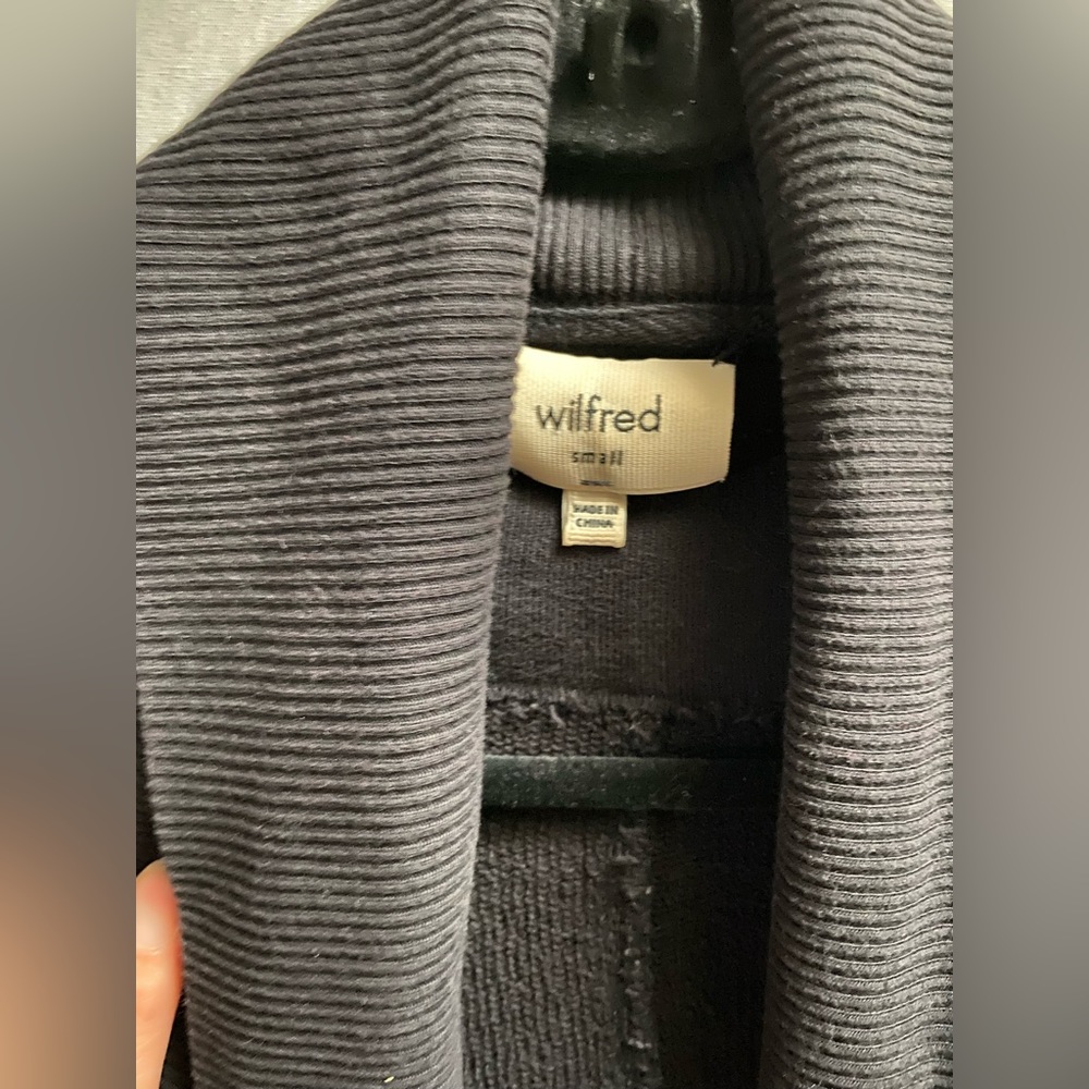 Wilfred black Diderot Cocoon open cardigan Sz S/M available - Picture 7 of 11